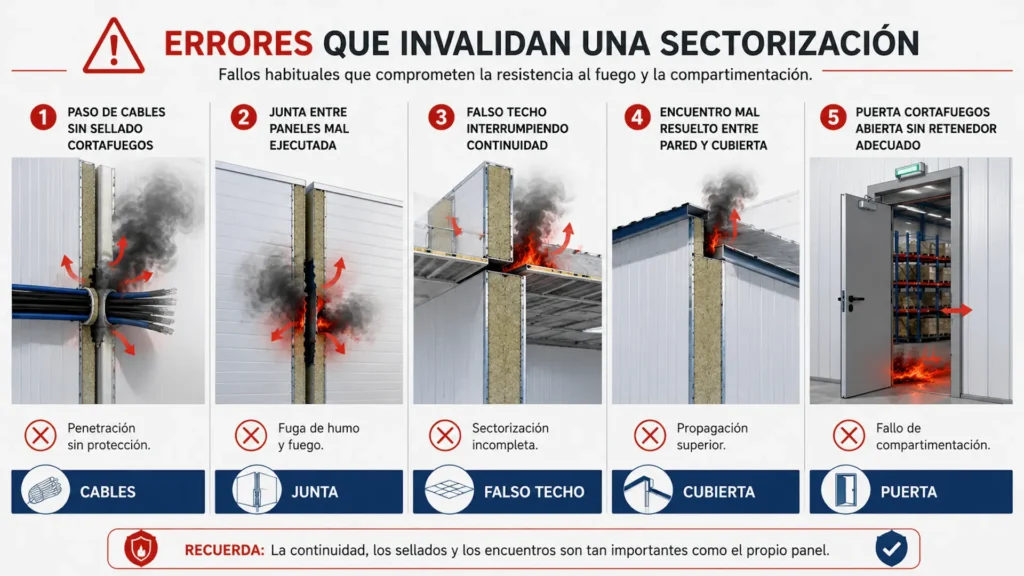 Errores habituales que comprometen una fachada sectorizada
