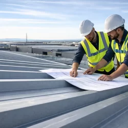 elegir panel sándwich 5 grecas en cubierta industrial