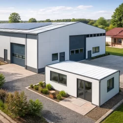 Distintas aplicaciones del panel sándwich en la construcción de naves y viviendas