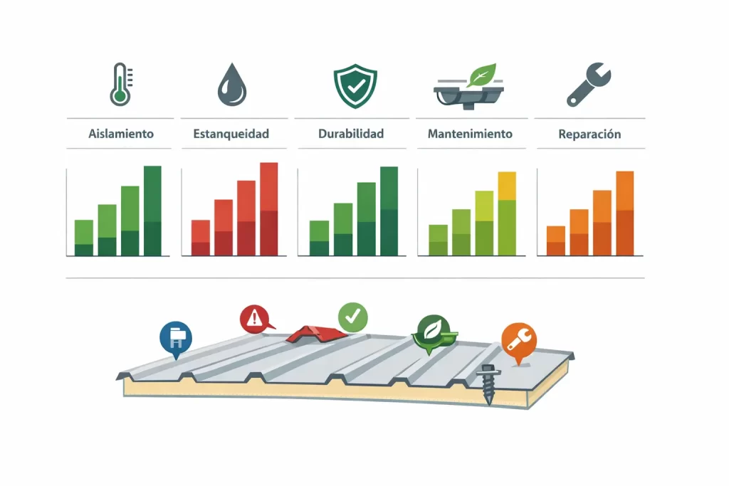 sostenibilidad del panel sándwich 3 grecas en palancas visuales