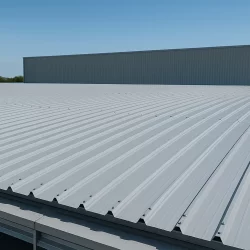 Panel sándwich 3 grecas instalado en cubierta industrial