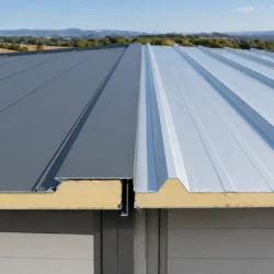 panel sandwich tapajuntas y panel sandwich 3 grecas en cubierta comparativa