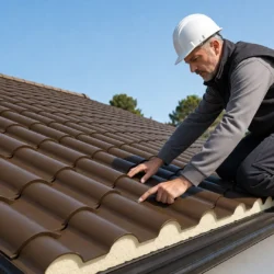 instalación según normativa del panel sándwich teja en cubierta