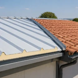 panel sandwich 3 grecas y materiales tradicionales en cubierta comparativa