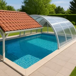 Cubiertas de piscina con panel sándwich