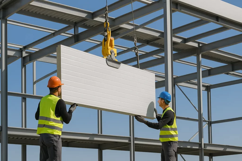 operarios seleccionan espesor fino para climas benignos