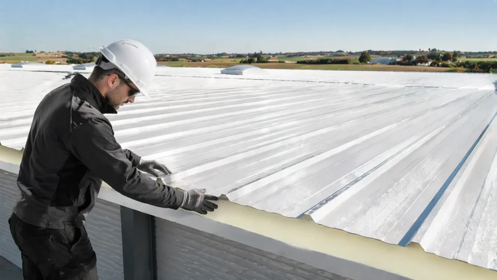 PUR o lana de roca para aislamiento del panel sándwich